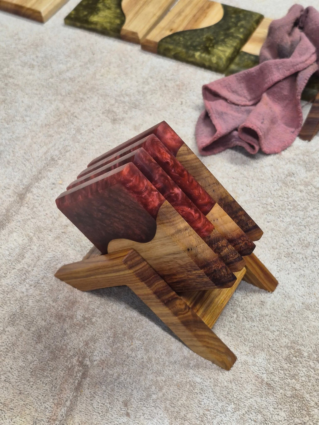 Half-Half Drink coasters